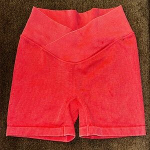 JoyLab Coral Ribbed High-Waist Seamless Bike Shorts Sz XS